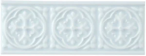 Бордюр Adex ADST4082 Relieve Palm Beach Ice Blue 7,5x19,8 глянцевый
