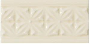 Бордюр Adex ADST4084 Relieve Gables Almond 10x19,8 глянцевый