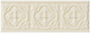 Бордюр Adex ADST4085 Relieve Palm Beach Almond 7,5x19,8 глянцевый