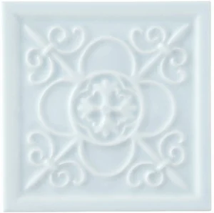 Декоративный элемент Adex ADST4090 Relieve Vizcaya Ice Blue 14,8x14,8 глянцевый
