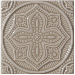 Декоративный элемент Adex ADST4094 Relieve Mandala Planet Silver Sands 14,8x14,8 глянцевый