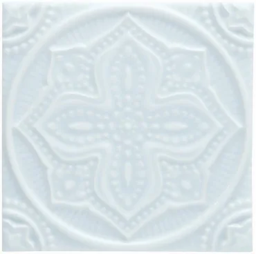 Декоративный элемент Adex ADST4096 Relieve Mandala Planet Ice Blue 14,8x14,8 глянцевый
