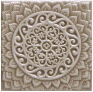 Декоративный элемент Adex ADST4100 Relieve Mandala Universe Silver Sands 14,8x14,8 глянцевый