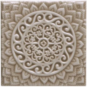 Декоративный элемент Adex ADST4100 Relieve Mandala Universe Silver Sands 14,8x14,8 глянцевый
