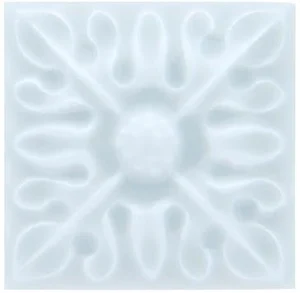 Вставка Adex ADST4110 Relieve Flor № 2 Ice Blue 3x3 глянцевая