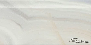 Бордюр Roberto Cavalli Agata Alzata Azzurro Firma 558834 15x30 матовый
