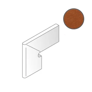 Спецэлемент Vives Alcantara Zanquin Izquierdo Cuero 17,3x30,5 матовый