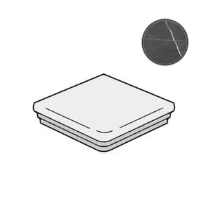 Ступень Alfalux Canova Greystone Gradone Anolare DX Nat. 7331477 33,3x117,5 матовая