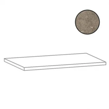 Ступень Alfalux Cottage Mud Angolo Gradone Costa Ret. Sx 8290062 33,3x120 матовая