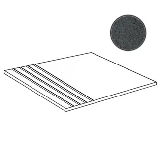 Ступень Alfalux Docks Nero Step 7300275 33,3x33,3 матовая