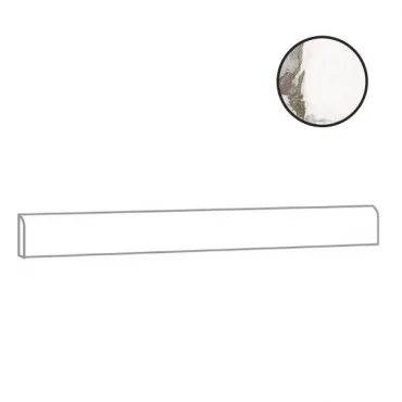 Бордюр Alfalux Marvilla Pro Bernini Battiscopa Lucido Rett T203010 7,5x90 полированный