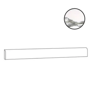 Бордюр Alfalux Marvilla Pro Borromini Battiscopa Matt Rett T203031 7,5x90 матовый