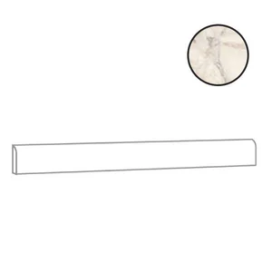 Бордюр Alfalux Marvilla Pro Palladio Battiscopa Lucido Rett T203090 7,5x90 полированный