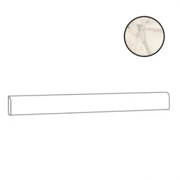 Бордюр Alfalux Marvilla Pro Palladio Battiscopa Matt Rett T203091 7,5x90 матовый