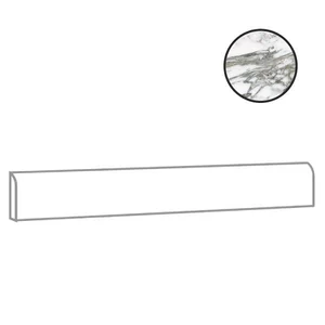 Бордюр Alfalux Marvilla Borromini Battiscopa Lucido Rett. 8202034 7,5x60 полированный