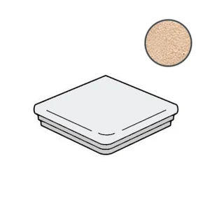 Ступень Alfalux Mastri Beige Gradone Angolare 7357784 33,3x33,3 структурированная