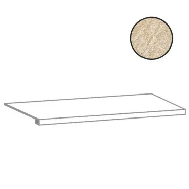 Ступень Alfalux Stonequartz Beige Gradone Costa Ret. 7200982 33,3x120 матовая