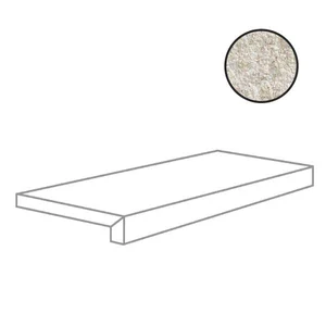 Ступень Alfalux Stonequartz Bianco Grip Elemento L Rett 8210030 30x60 матовая
