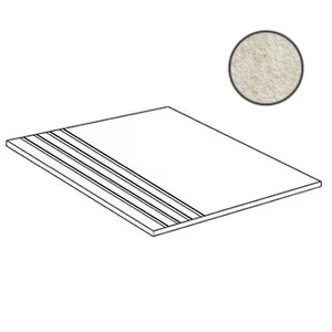 Ступень Alfalux Stonequartz Bianco Grip Step 2cm 7351235 30x60,5 структурированная