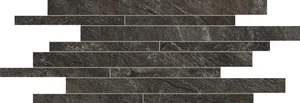 Декоративный элемент Alfalux Stonequartz Nero Listello 7277641 30x60 матовый