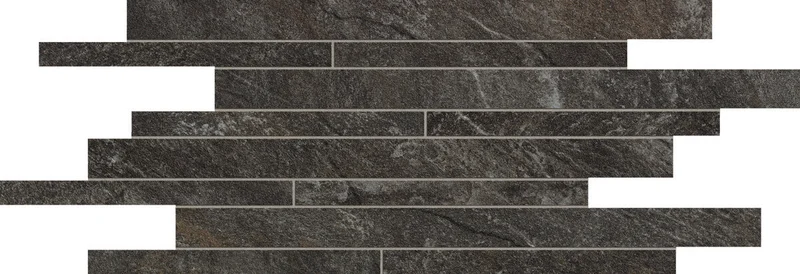 Декоративный элемент Alfalux Stonequartz Nero Listello 7277641 30x60 матовый