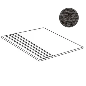 Ступень Alfalux Valmalenco Nero Roc Step 7274622 30x60 структурированная