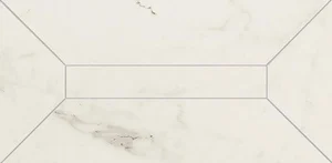Бордюр Marazzi Italy Allmarble Altissimo Listone 3D Lux MMR6 14,5x29 глянцевый