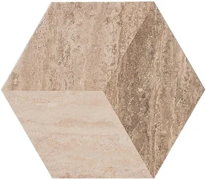 Декоративный элемент Marazzi Italy Allmarble Travertino Decoro MMMQ 18,2x21 глянцевый