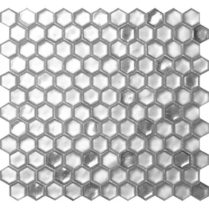 Мозаика Alma Mosaic Glamour AHX-01 Cordoba Silver 27,4x29,2 глянцевая