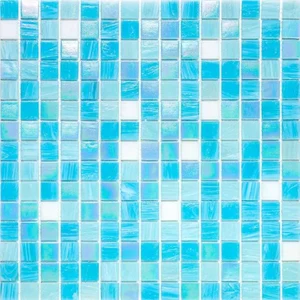 Мозаика Alma Mosaic Растяжки 20 Azure(m) MIX 8 (последний микс) 32,7x32,7 глянцевая