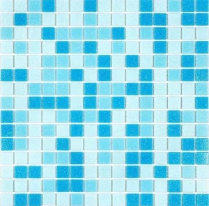 Мозаика Alma Mosaic Смеси 20 Aqua(m) CES/124-2(m) 32,7x32,7 глянцевая