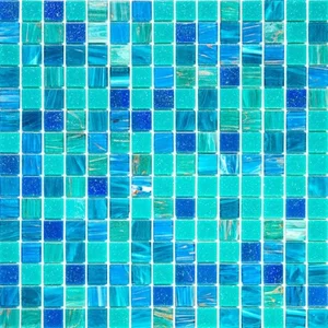 Мозаика Alma Mosaic Смеси 20 Lagoon(m) CN/408(m) 32,7x32,7 глянцевая