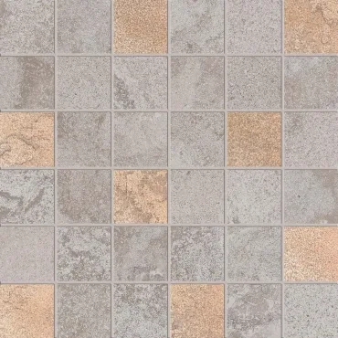 Мозаика ABK Alpes Raw Mos. Quadr. Glam Grey PF60000264 30x30 матовая