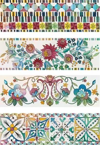 Декоративный элемент Alta Cristall Decoro Dress Mix 20x60 глянцевый