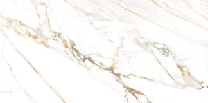 Плитка AltaCera WT9DET11 Детройт Калакатта Голд / Detroit Calacatta Gold 24,9x50 глянцевая