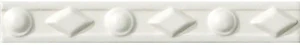 Бордюр Grazia Amarcord Diamantato Bianco Matt. DAM1 3x20 матовый