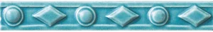 Бордюр Grazia Amarcord Diamantato Pavone Matt. DAM99 3x20 матовый