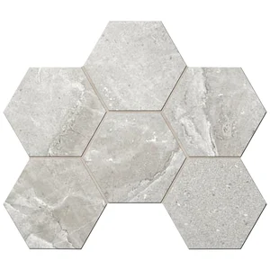Мозаика Ametis By Estima Kailas Grey Hexagon KA01 Непол.Рект. 25x28,5 матовая