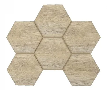 Мозаика Ametis By Estima Selection Oak Hexagon SI01 25x28,5 матовая