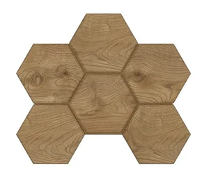 Мозаика Ametis By Estima Selection Walnut Hexagon SI04 25x28,5 матовая