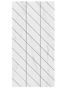 Мозаика Ametis By Estima Supreme Platinum Corner SM01 Полир. (левый) 30x60 полированная