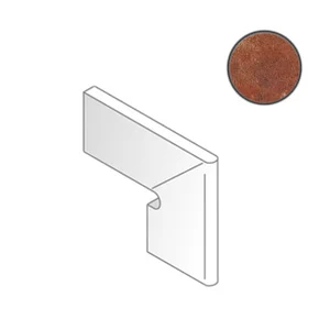 Спецэлемент Vives Anfora Zanquin Derecho Cuero 19x19 матовый