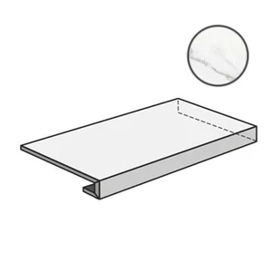 Ступень Acif Angolare DX Statuario Michel Lap. Luc AC5M0YD 33x118,2 лаппатированная