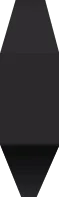 Спецэлемент Vives Angulo Remate Rivoli Negro 1,5x2 глянцевый