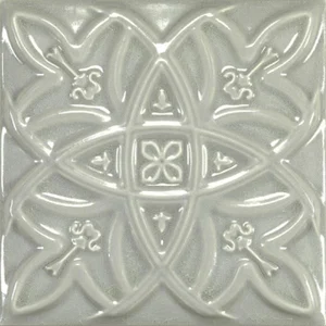 Декоративный элемент Amadis Antique Crackle Deco Relieve Greengrey Crack 15x15 глянцевый