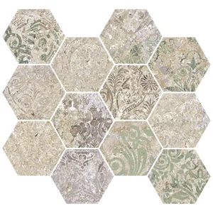 Мозаика Aparici Bohemian Blend Natural Mos Hex 28x30 матовая