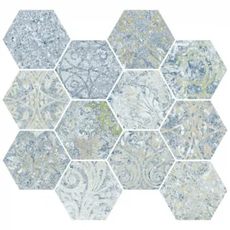 Bohemian Blue Natural Mos Hex