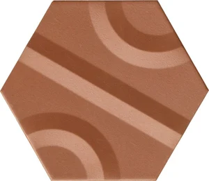 Керамогранит Aparici Chaplin Copper Chic Hexagon 25x29 структурированный