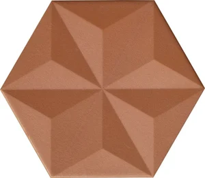 Керамогранит Aparici Chaplin Copper Vela Hexagon 25x29 структурированный