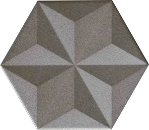 Керамогранит Aparici Chaplin Silver Vela Hexagon 25x29 структурированный